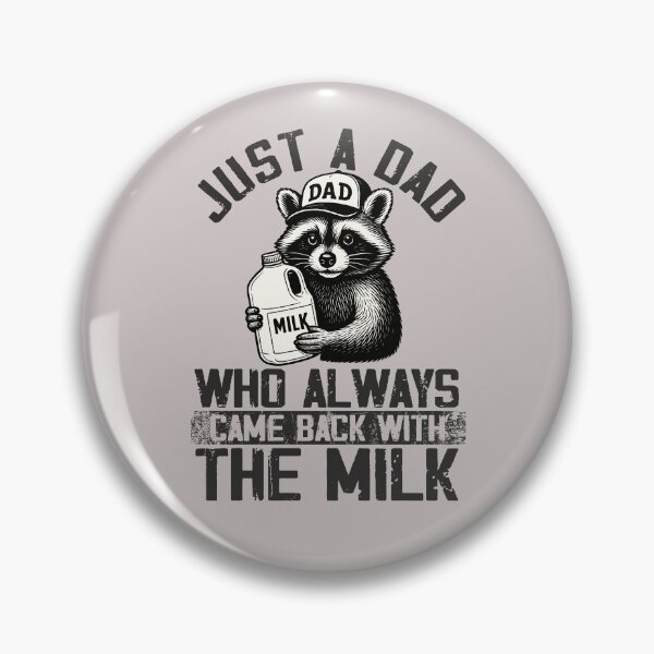 Item preview, With The Milk Dad Old Joke Saying Racoon with milk funny  designed and sold by alenaz.