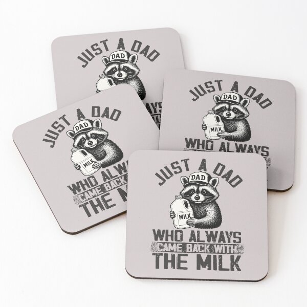 Item preview, With The Milk Dad Old Joke Saying Racoon with milk funny  designed and sold by alenaz.