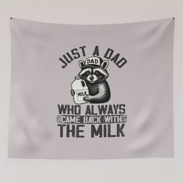 Item preview, With The Milk Dad Old Joke Saying Racoon with milk funny  designed and sold by alenaz.