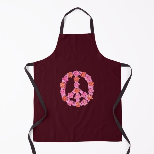 Item preview, Red & Pink Clay Peace Flower Art Piece designed and sold by Artfullycuratedcreations.