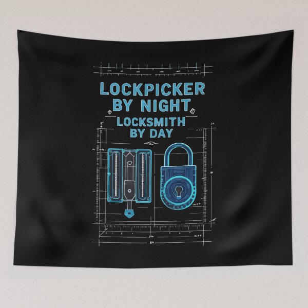 Item preview, Lockpicker by Night, Locksmith by Day – Funny Locksmith Job Humor Gift designed and sold by philippo artworks.