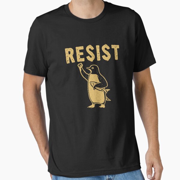 Vista previa del artículo con la obra «Resist Penguins y Resist Penguin», diseñado y vendido por Elysian Arts.