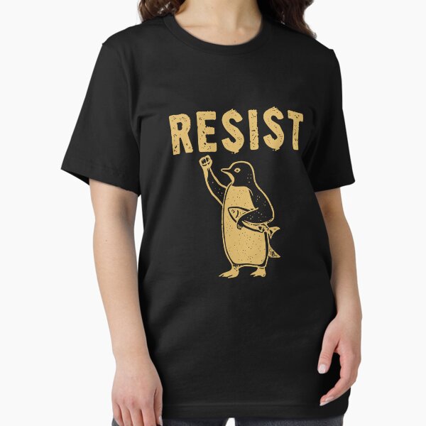 Vista previa del artículo con la obra «Resist Penguins y Resist Penguin», diseñado y vendido por Elysian Arts.