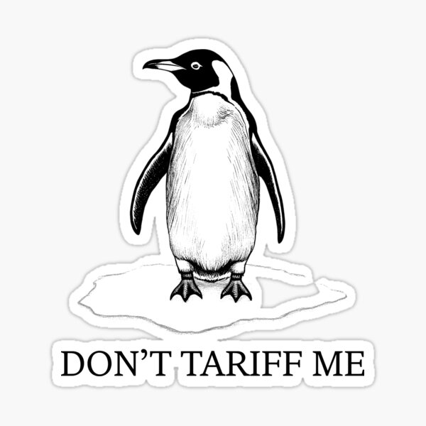 Item preview, Funny Penguin Don't Tariff Me Trump designed and sold by gillys.