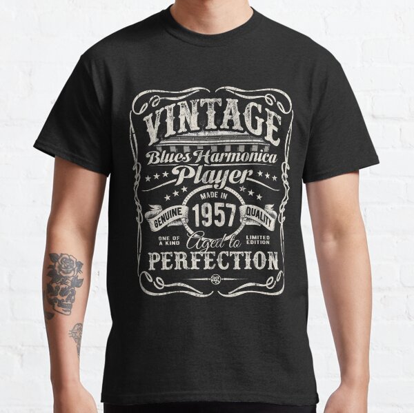 Adam Gussow's Vintage Blues Harmonica Player Made in 1957 Classic T-Shirt