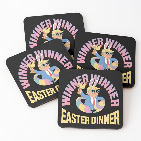 Item preview, Winner Winner Easter Dinner Trump - A funny gift for Trump fans, Easter lovers, and political humor enthusiasts. designed and sold by ZyziowskyArt.