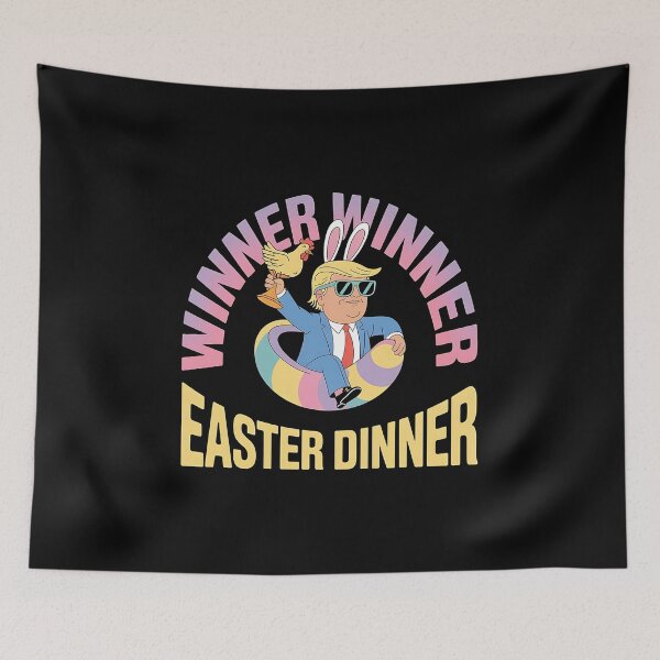 Item preview, Winner Winner Easter Dinner Trump - A funny gift for Trump fans, Easter lovers, and political humor enthusiasts. designed and sold by ZyziowskyArt.