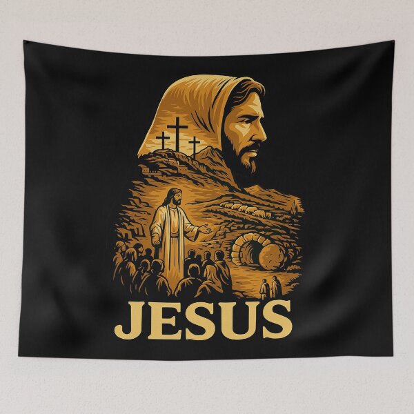 Item preview, He is Risen Jesus Christian Happy Easter designed and sold by Blok45.