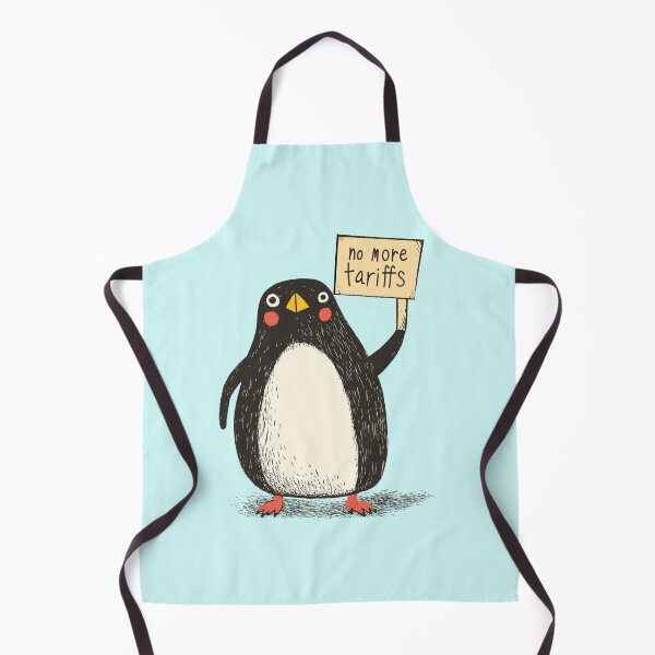 Item preview, Antarctic Protest Penguin Tariffs | Satirical Political Cartoon | Unique Graphic Tee | Funny Climate Statement Shirt | Original Gift Idea designed and sold by Loffartdesign.