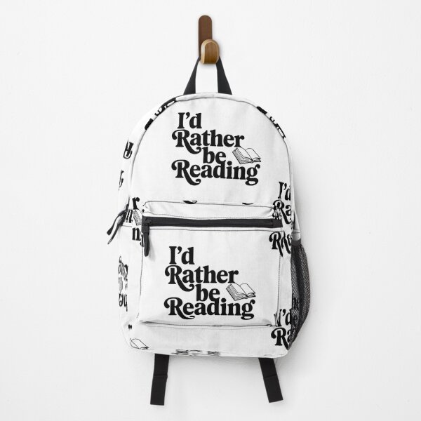 Item preview, I'd Rather Be Reading Art – Book Lover Quote Design for Readers and Bibliophiles designed and sold by pixelpopplanet.