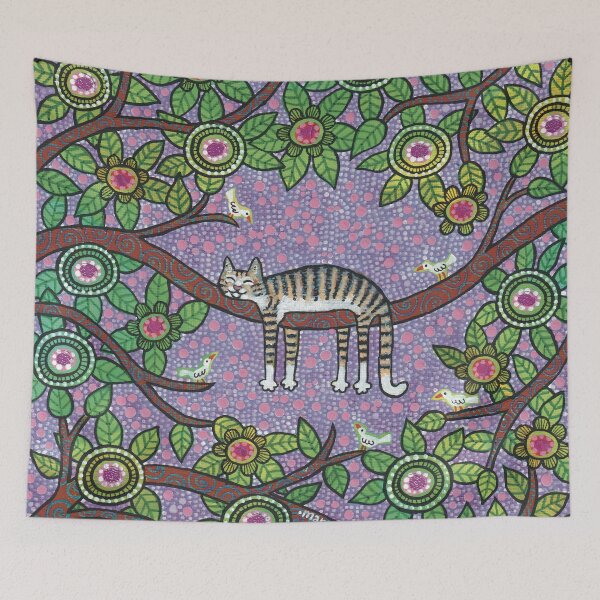 Item preview, Sleepy Tabby Cat With Curious Watchers  NO AI designed and sold by ManonElmendorp.