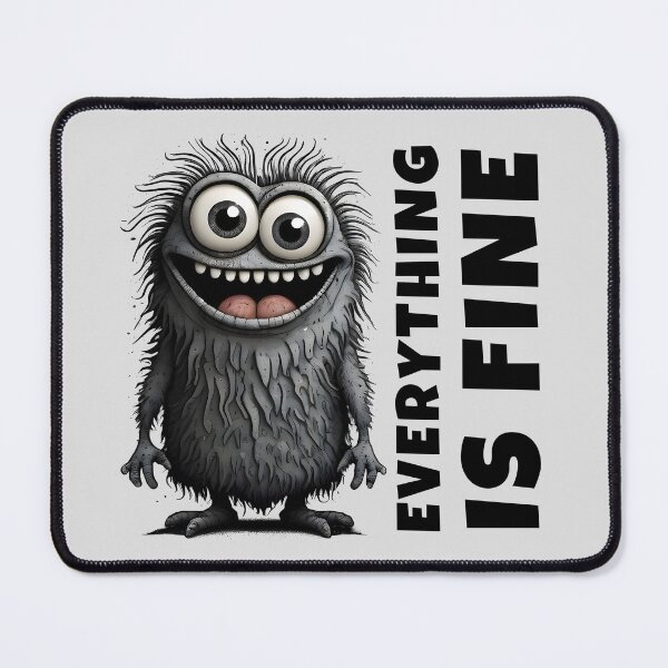 Item preview, Everything is Fine - Funny Mood Creature designed and sold by SolaoLab.