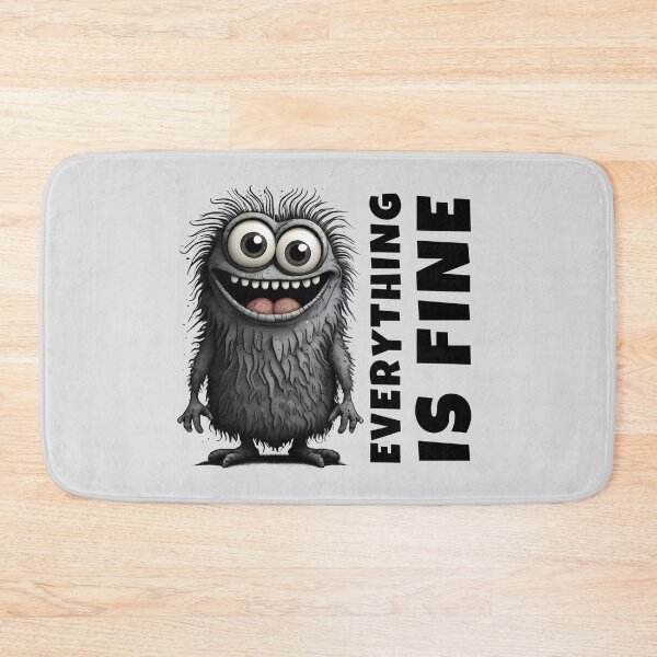 Item preview, Everything is Fine - Funny Mood Creature designed and sold by SolaoLab.