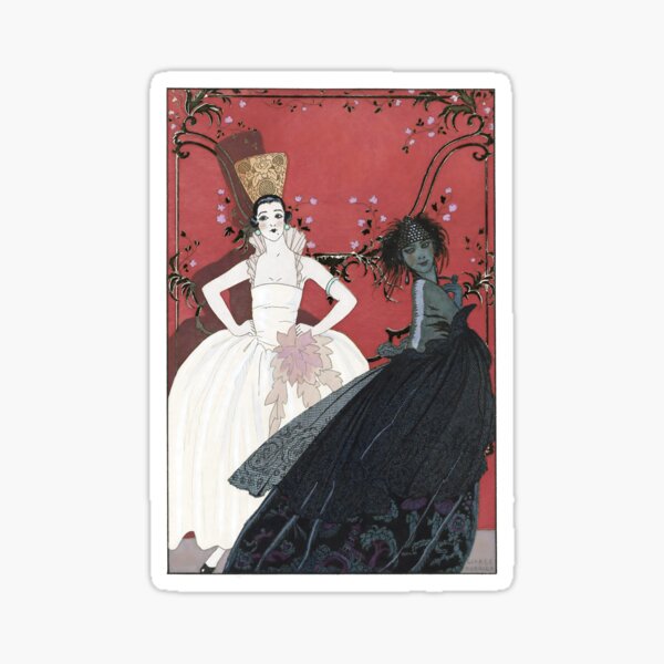 Artikel-Vorschau von Vintage Ladies. Tag & Nacht, Modeillustration von Georges Barbier., designt und verkauft von Vellum-and-venegar.