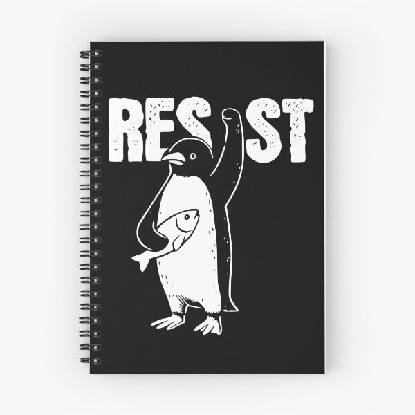 Item preview, Resist Penguin Activism Graphic Design,Vintage Protest Penguin Drawing Activism designed and sold by BornBorn.