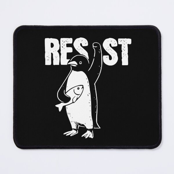 Item preview, Resist Penguin Activism Graphic Design,Vintage Protest Penguin Drawing Activism designed and sold by BornBorn.