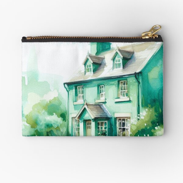 Item preview, watercolor country house designed and sold by Dogandesighn.