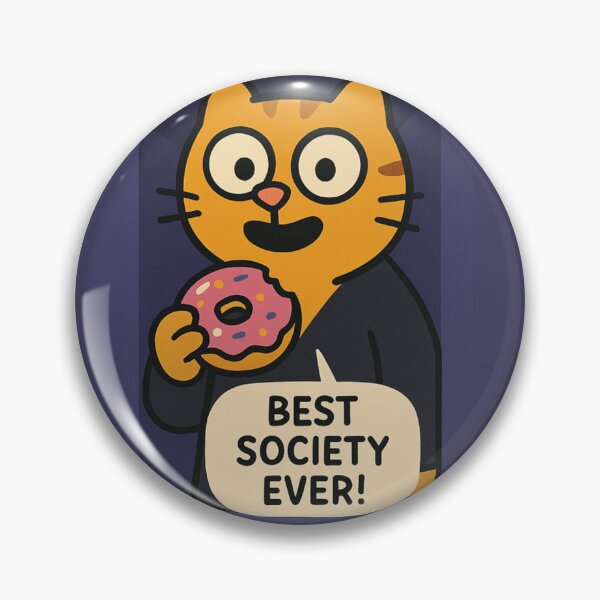 Item preview, Funny Cat Secret Society for National Donut Day designed and sold by memememescat.