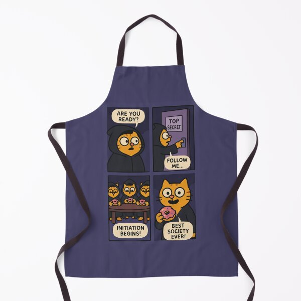 Item preview, Funny Cat Secret Society for National Donut Day designed and sold by memememescat.