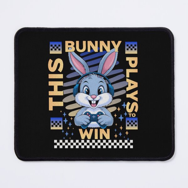 Item preview, This Bunny Plays To Win Funny Cute Gaming Easter Bunny Gamer Rabbit  designed and sold by CarantinedChaos.