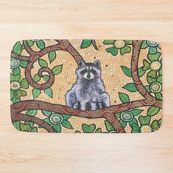 Item preview, Cute Raccoon Sitting in a Blossom Tree ( NO AI )  designed and sold by ManonElmendorp.