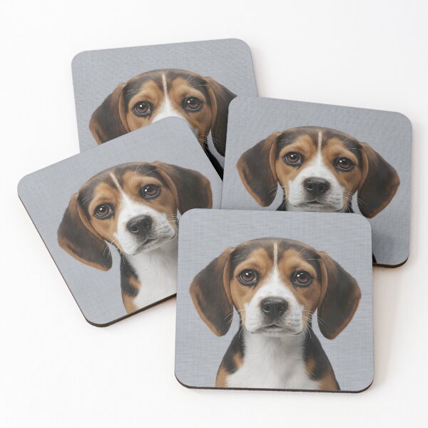 Item preview, Baby Beagle on Grasscloth Fabric – Cute Jungle Cub designed and sold by svarupa.