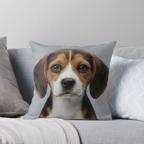 Item preview, Baby Beagle on Grasscloth Fabric – Cute Jungle Cub designed and sold by svarupa.