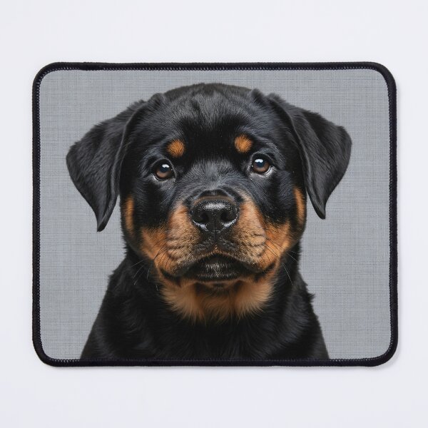 Item preview, Baby Rottweiler on Grasscloth Fabric – Cute Jungle Cub designed and sold by svarupa.