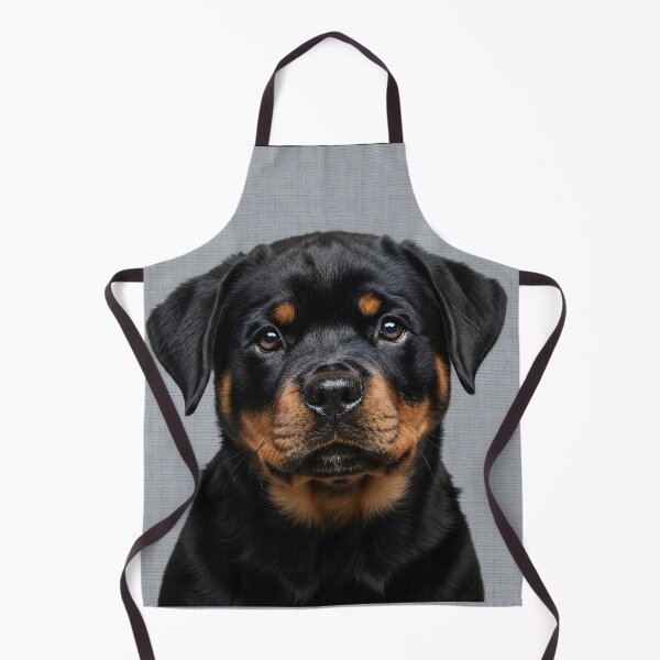 Item preview, Baby Rottweiler on Grasscloth Fabric – Cute Jungle Cub designed and sold by svarupa.