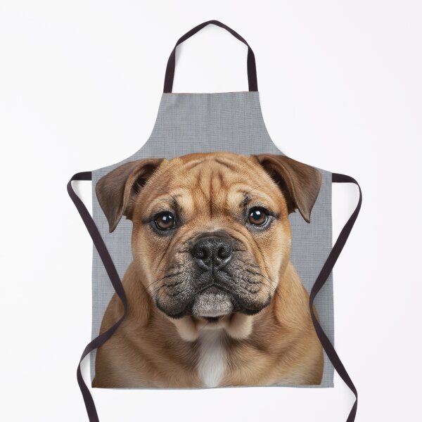 Item preview, Baby Bulldog on Grasscloth Fabric – Cute Jungle Cub designed and sold by svarupa.