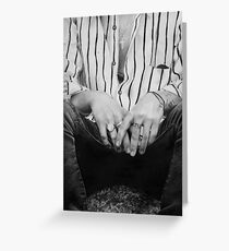 Harry hands Greeting Card