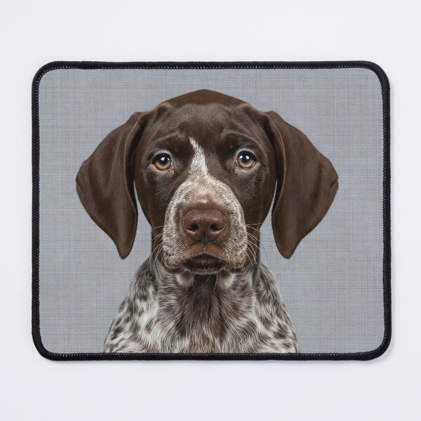 Item preview, Baby German Shorthaired Pointer on Grasscloth Fabric – Cute Jungle Cub designed and sold by svarupa.