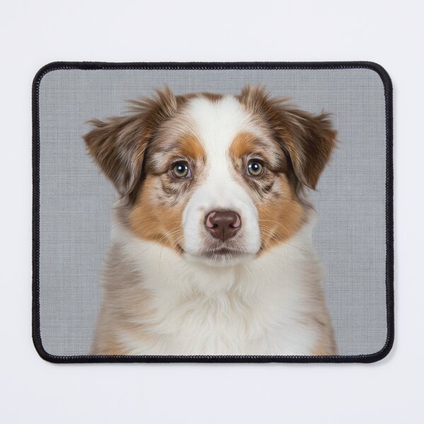 Item preview, Baby Australian Shepherd on Grasscloth Fabric – Cute Jungle Cub designed and sold by svarupa.
