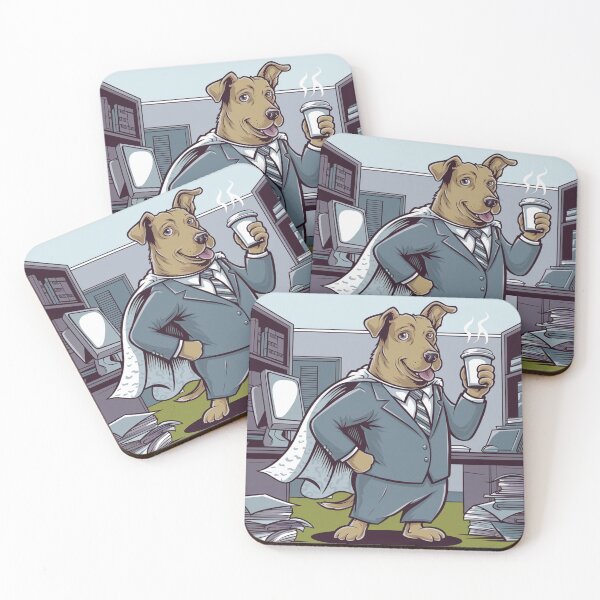 Item preview, Superhero Dog in a Business Suit designed and sold by Mystic Wild Studio.