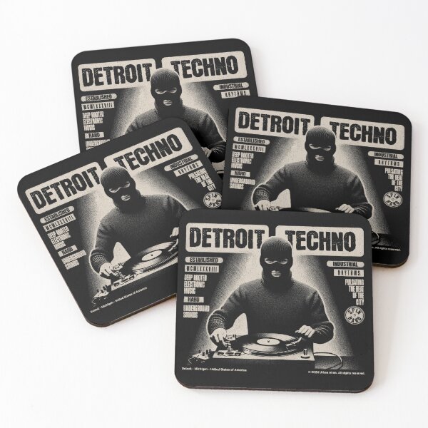 Item preview, Detroit Techno - Hard Techno Underground DJ designed and sold by Urban-Alien.