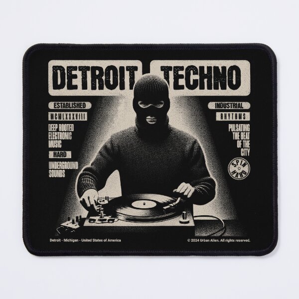 Item preview, Detroit Techno - Hard Techno Underground DJ designed and sold by Urban-Alien.