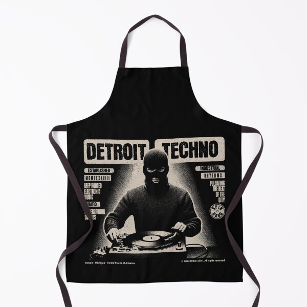 Item preview, Detroit Techno - Hard Techno Underground DJ designed and sold by Urban-Alien.