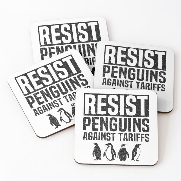 Item preview,  Funny Resist Penguins Protest Against Tariffs I stand With Penguins designed and sold by HalloweenGift.