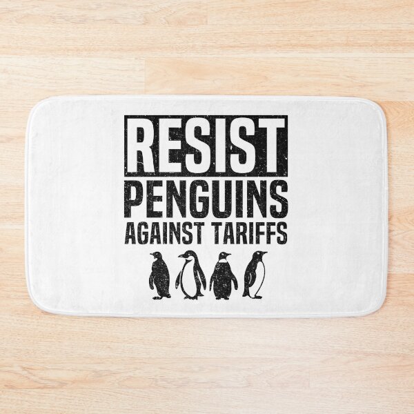 Item preview,  Funny Resist Penguins Protest Against Tariffs I stand With Penguins designed and sold by HalloweenGift.