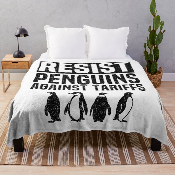 Item preview,  Funny Resist Penguins Protest Against Tariffs I stand With Penguins designed and sold by HalloweenGift.