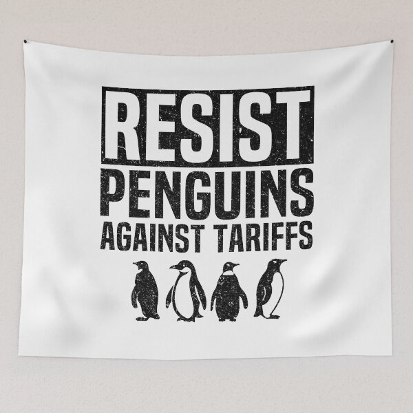 Item preview,  Funny Resist Penguins Protest Against Tariffs I stand With Penguins designed and sold by HalloweenGift.