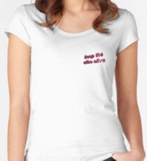 keep the vibe alive Fitted Scoop T-Shirt