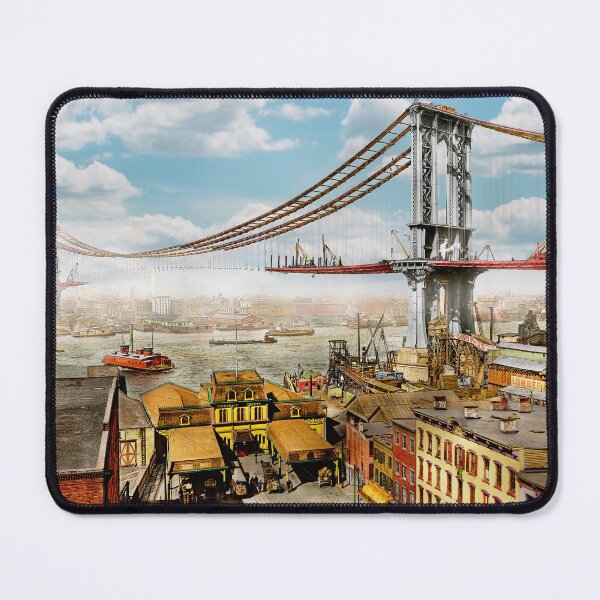 Item preview, City - Brooklyn, NY - The construction of the Manhattan bridge 1909 designed and sold by Mike Savad Photography.