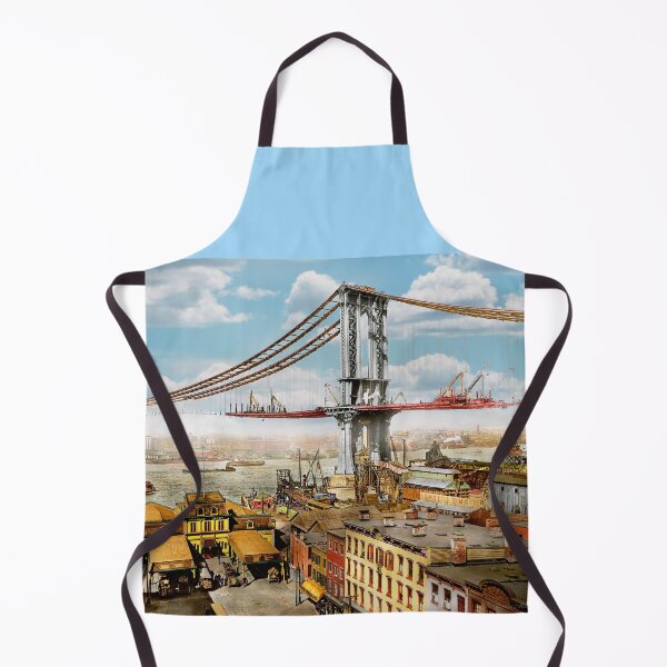 Item preview, City - Brooklyn, NY - The construction of the Manhattan bridge 1909 designed and sold by Mike Savad Photography.
