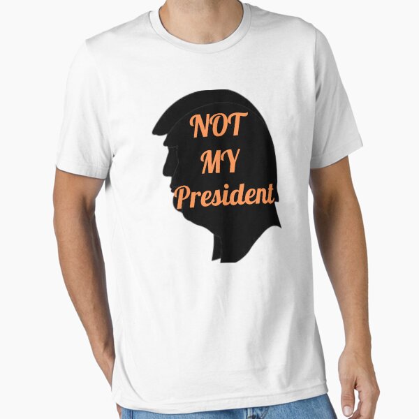 Vista previa del artículo con la obra «Hoja de pegatinas "No es mi presidente"», diseñado y vendido por BlesstB.