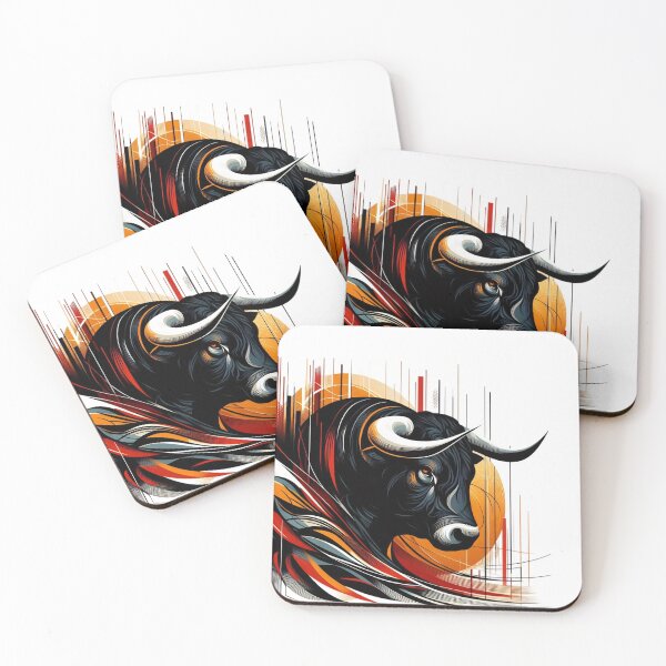 Item preview, COLORFUL BULL'S HEAD (WHITE) designed and sold by Marlon Oseguera.
