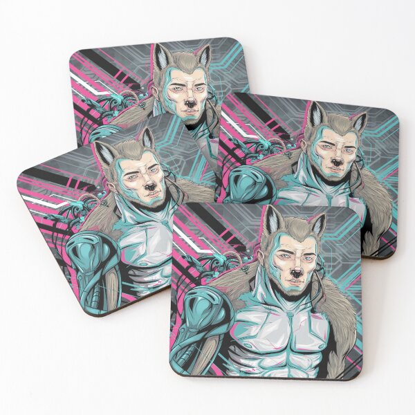 Item preview, Cyberwolf: Futuristic Human-Wolf Hybrid designed and sold by Mystic Wild Studio.