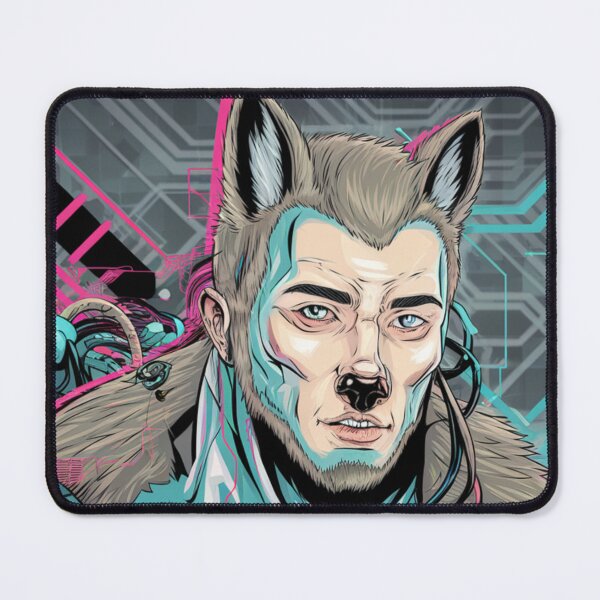 Item preview, Cyberwolf: Futuristic Human-Wolf Hybrid designed and sold by Mystic Wild Studio.