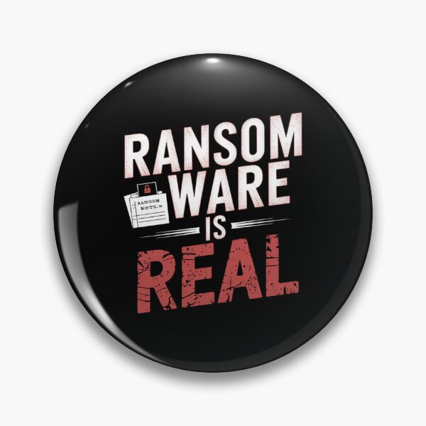 Item preview, Ransomware Is Real Art – Cybersecurity Awareness Design for IT Pros & Ethical Hackers designed and sold by pixelpopplanet.