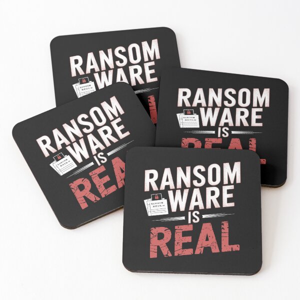 Item preview, Ransomware Is Real Art – Cybersecurity Awareness Design for IT Pros & Ethical Hackers designed and sold by pixelpopplanet.